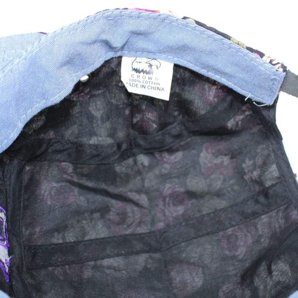 Crown 2 Tone Fashion Floral Baseball Cap - Picture 5 of 7